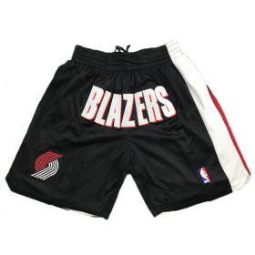 NBA Portland Trail Blazers Herren Pocket Shorts Schwarz Swingman